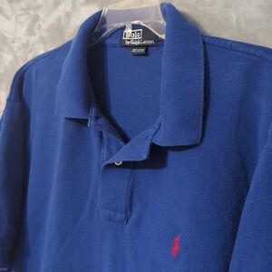 Polo Ralph Lauren Men's Polo Shirt Blue 2XL Red Pony Cotton